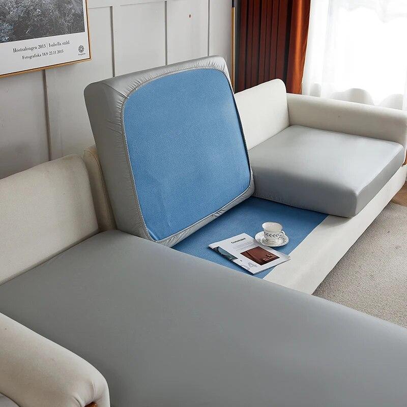 PU Leather Waterproof Sofa Seat Cushion Covers Sofa Covers Chair Slipcover for Seater Replacement Protector for Living Room