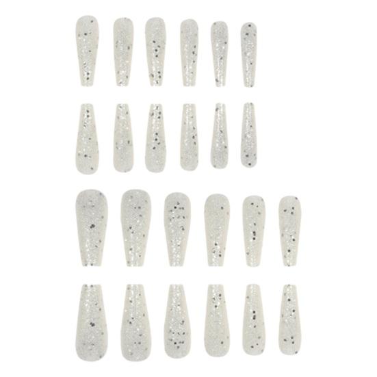 24 Stück lange Nagelpflaster, umweltfreundlich, geschmacksneutral, einfach anzuwenden, breite Anwendung, künstliche Nägel, Geschenk für Frauen