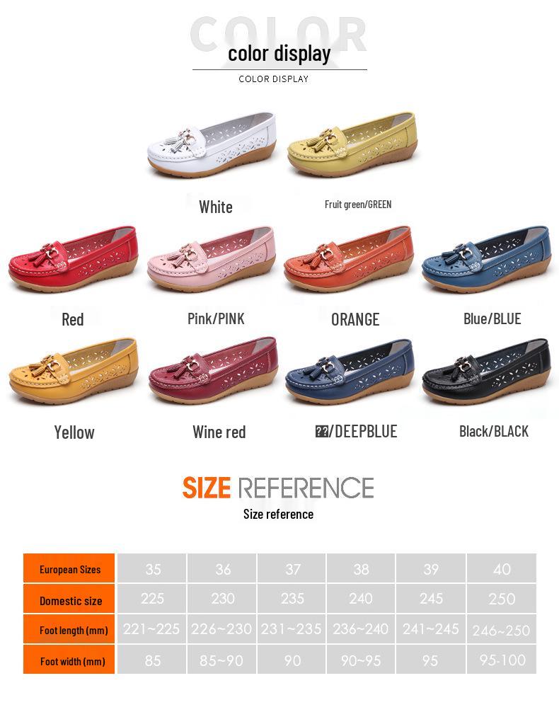 Korean Style Spring 2024 Women's Casual Loafers - Slip-On Bean Shoes for Moms.