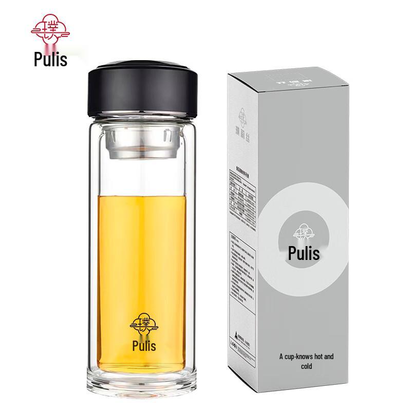 Стеклянный стакан Pulis PLS5131 с двойными стенками