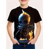Kids Clothes Boys Tshirt Short Sleeve 3D Skull Print Children Summer Clothes Creative Stylish Streetwear Round Neck Girl Clothes
