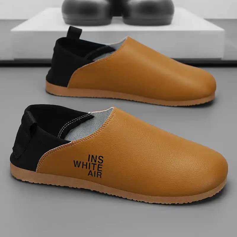 Fashion Mocasino Hi Top 35 Size Sneakers Chunky Summer Moccasins Black And White Shoes Men Sports Genuine Brand Best Raning