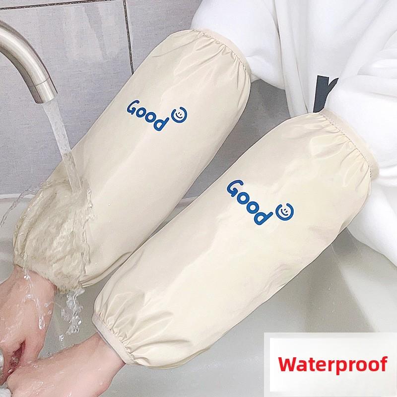 Lange Vanntette Tegneserie Oljebestandige Armermer Kjøkken Forhindrer Flekker Vinter