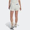 Adidas Originals Logo Embroidered High-Waisted Shorts Women shorts White HL6583