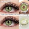 FUNSACHY 1 Pair Korean Lenses Colored Contact Lenses for Eyes Natural Round Black Brown Lens Beautiful Pupil Color Eye Contacts