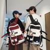 Schoolbag schoolbag female college student Korean version high school travel backpack male junior high school students ins Japanese large-capacity 