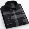 Stripe Print Casual Button Up Long Sleeve Easy-Care Shirt With Chest Pocket, Slightly Stretch Men's Semi-formal Dress Shirts