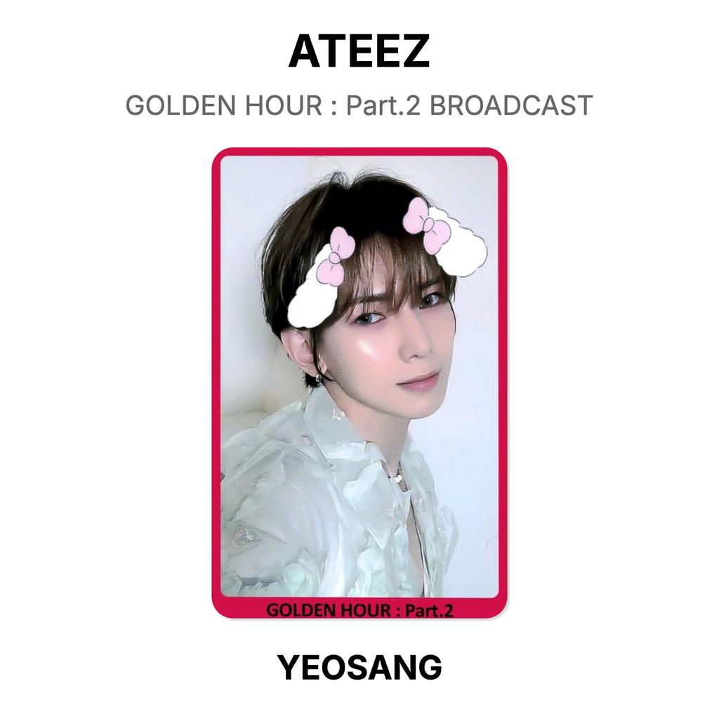 ATEEZ GOLDENE STUNDE : Teil 2 BROADCAST Offizielle Fotokarte