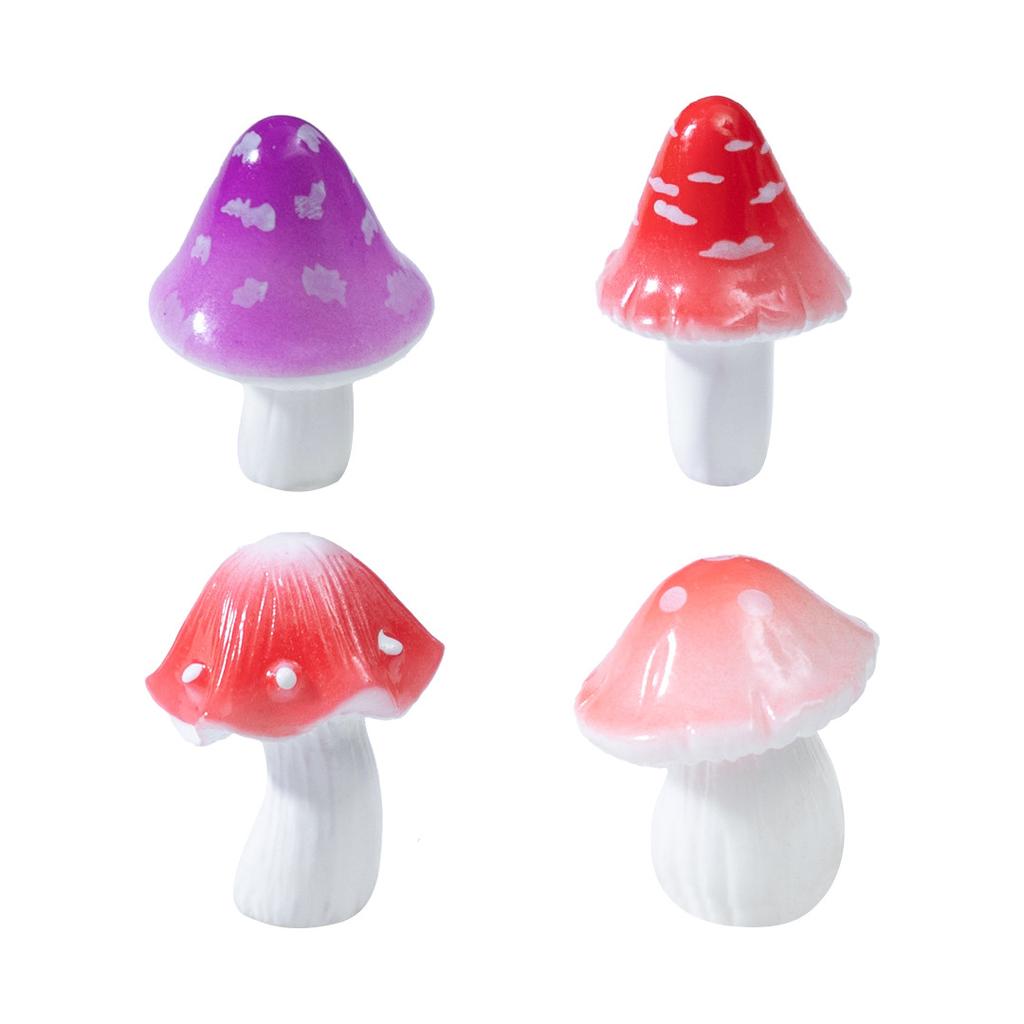 6PCS Micro landscape DIY mushroom decoration set