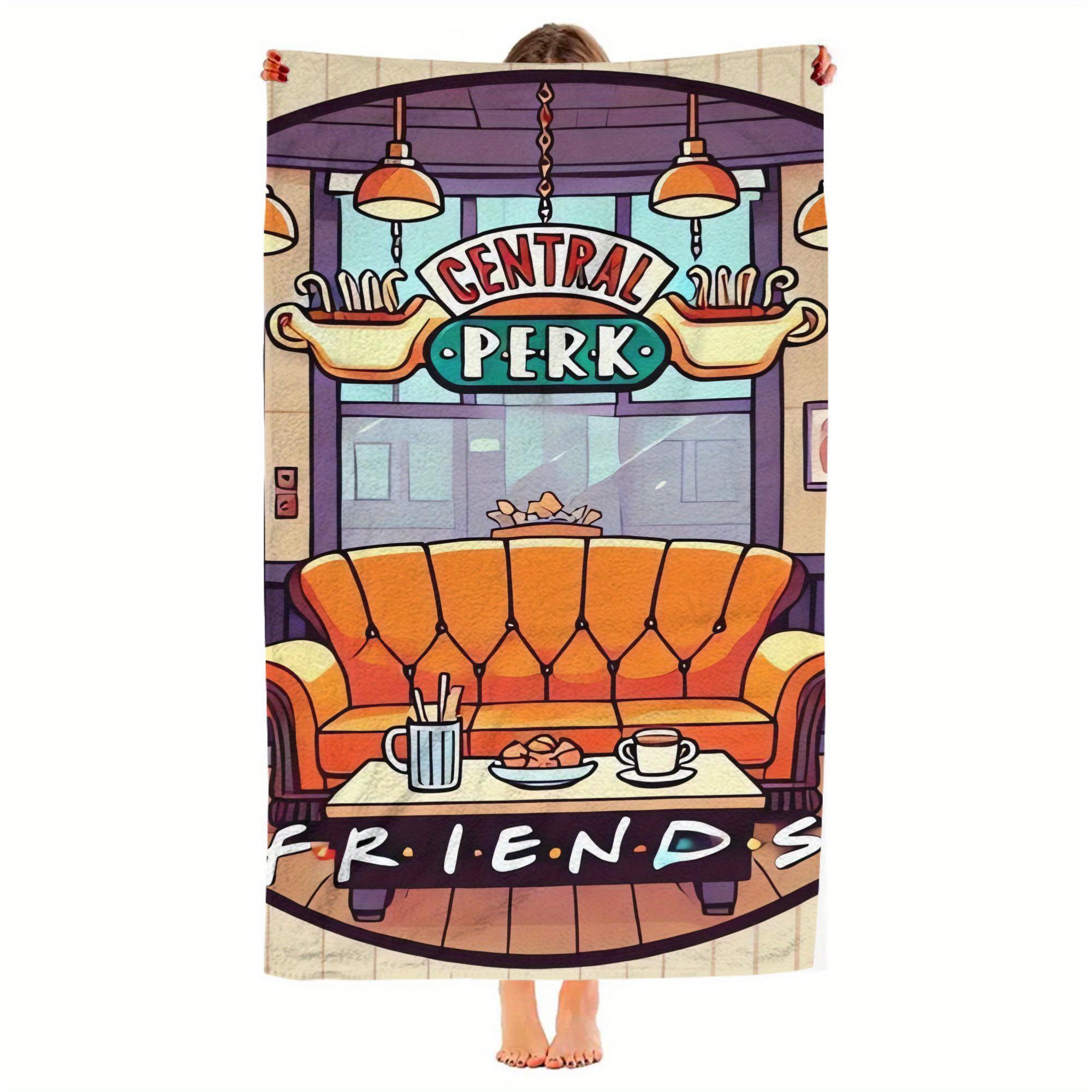 

Friends TV Show Beach Towel, Quick Sand Free Soft Absorbent Microfiber for Yoga Spa Gym Pool Swimming Travel Gift W30*H60(CM)