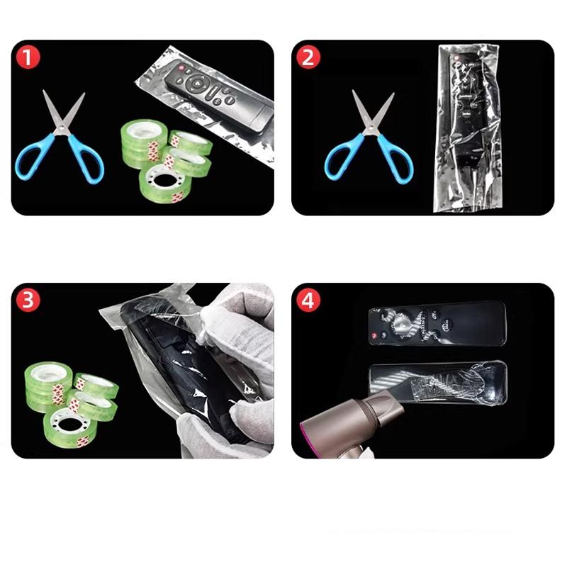 Multiple Sizes Available POF Heat Shrink Film Bag Heat Shrink Film Plastic Sealing Film Packaging Sealing Bag Clothing Dust-proof Moisture-proof Sacks