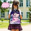 Girls Backpack Primary School Student Backpack Printed Children's Bag Shoulder Bag Pencil Case Three-piece Set