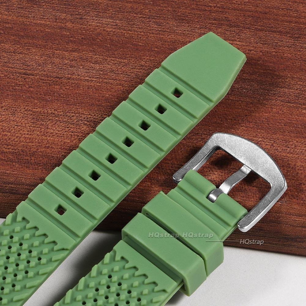 Universal Watch Straps 16 18 20 22 24mm Quick Release Silicone Band Soft Rubber Wristband Men Women Breathable Sport Bracelet