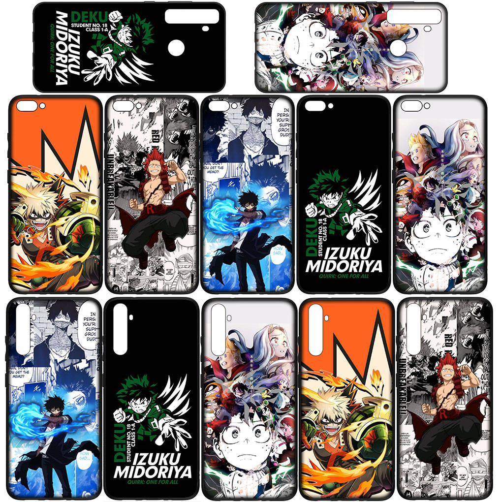 For iPhone 16 15 Xiaomi Redmi Note 14 13 12 11 Pro Max X 8 16e Samsung Galaxy S25 S24 S23 Moto OPPO Huawei My Hero Academia Midoriya Izuku Phone Case