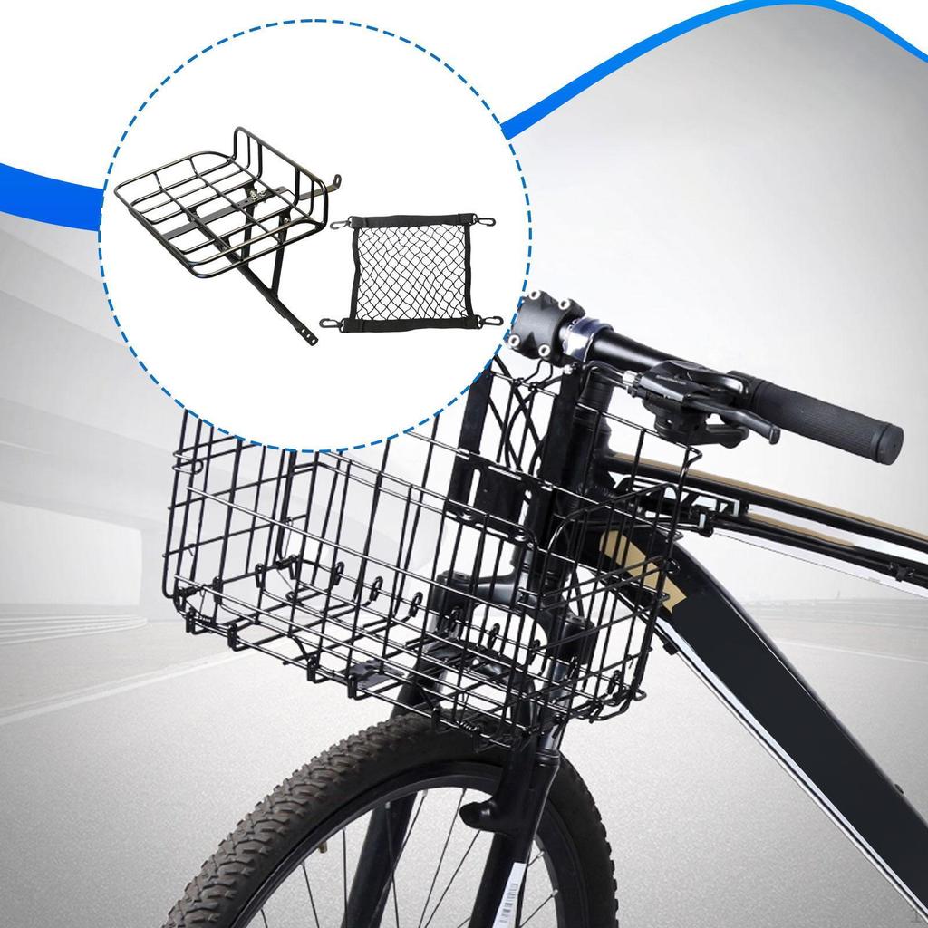 Front Cargo Rack Basket Easy to Install Durability Women Men Carrier Accessories Sturdy Sundries
