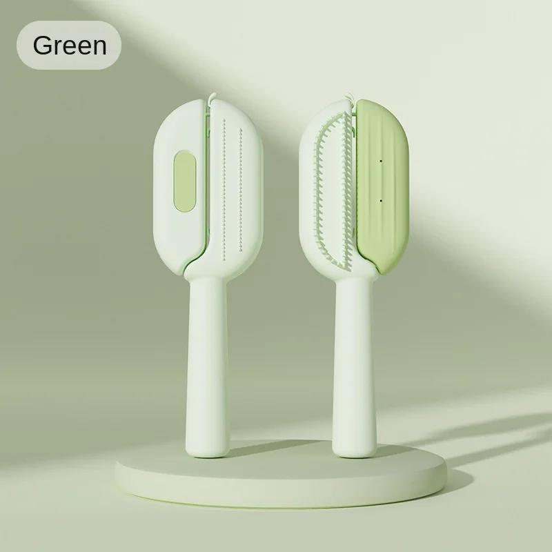 

Легкий и удобный уход за кошкой - полный набор расчесок, влажных салфеток и несмываемого спрея Товары для кошек Товары для животных Cleaning comb зелёный