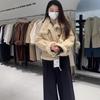 Women's 2024 Winter Shearling Lambswool Jacket, Small Size, Thick Suede Top