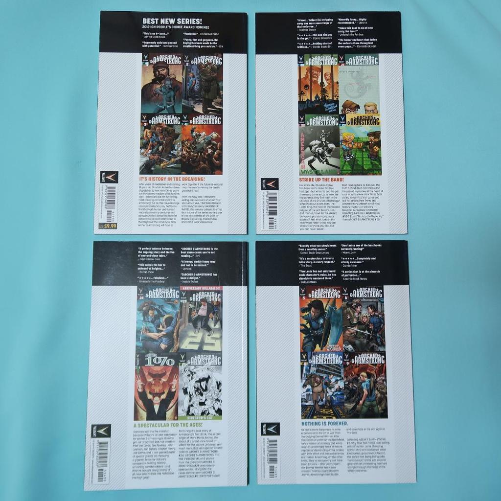 [USED] Sale! Foreign Books American Comics RCHER & ARMSTRONG VALIANT 4 books