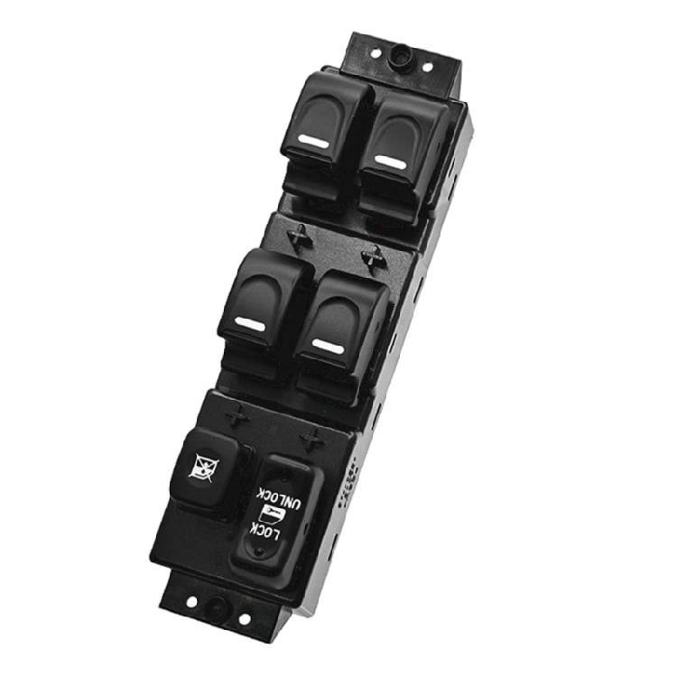 Car Door Window Switches Lift Button Assembly for Great Wall Driver Repair, Part 3746500-K80-0089, Black ABS Housing and Lock Button Panel for Daily