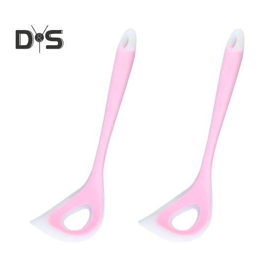 

2 шт. Інструмент для приготування фрикадельок Антипригарна силіконова ложка для фрикадельок Ложка для рибних кульок з ручками Кухонна ручна ложка для пресування фрикадельок 2pcs рожевий