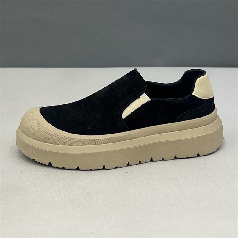 Spring new flip fur comfortable soft sole breathable lazy shoes sports rest shoes xs 38 9490₽