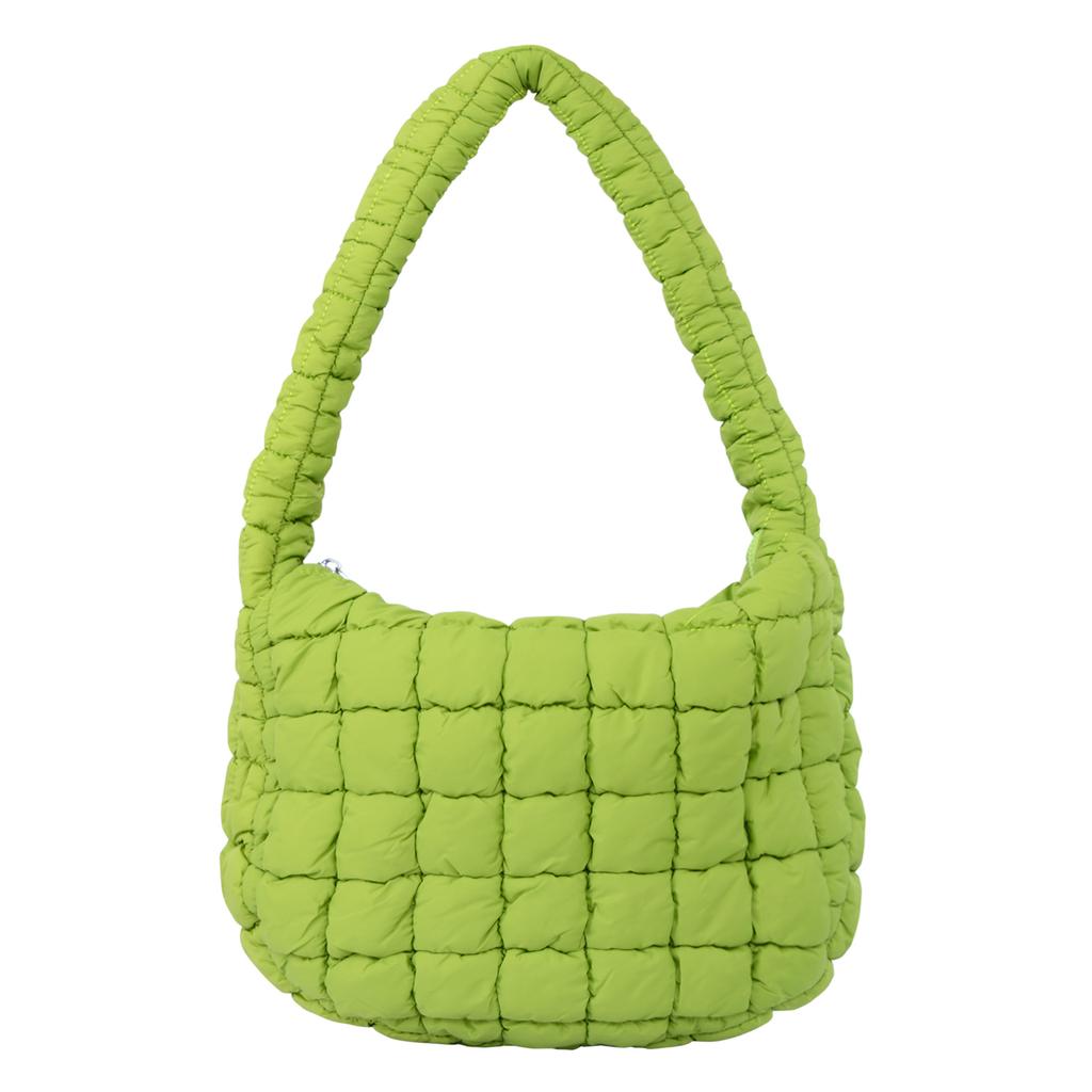 Quilted Cloud Bag Folded Bubble Cotton Rhombus Portable Underarm Bag Premium Personality Design Fashion Shoulder Bag