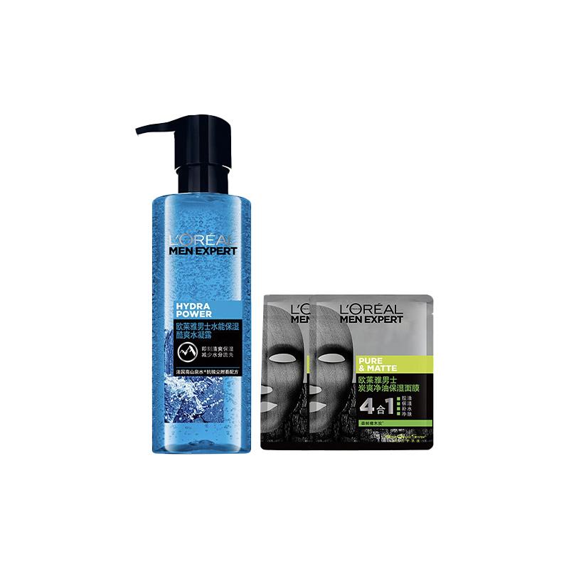 Loreal Paris Men s Men s Skin Care Set Water-Energy Moisturizing Cool Refreshing Water Gel-Hydro-Energy Moisturizing Cool Refreshing Water Gel