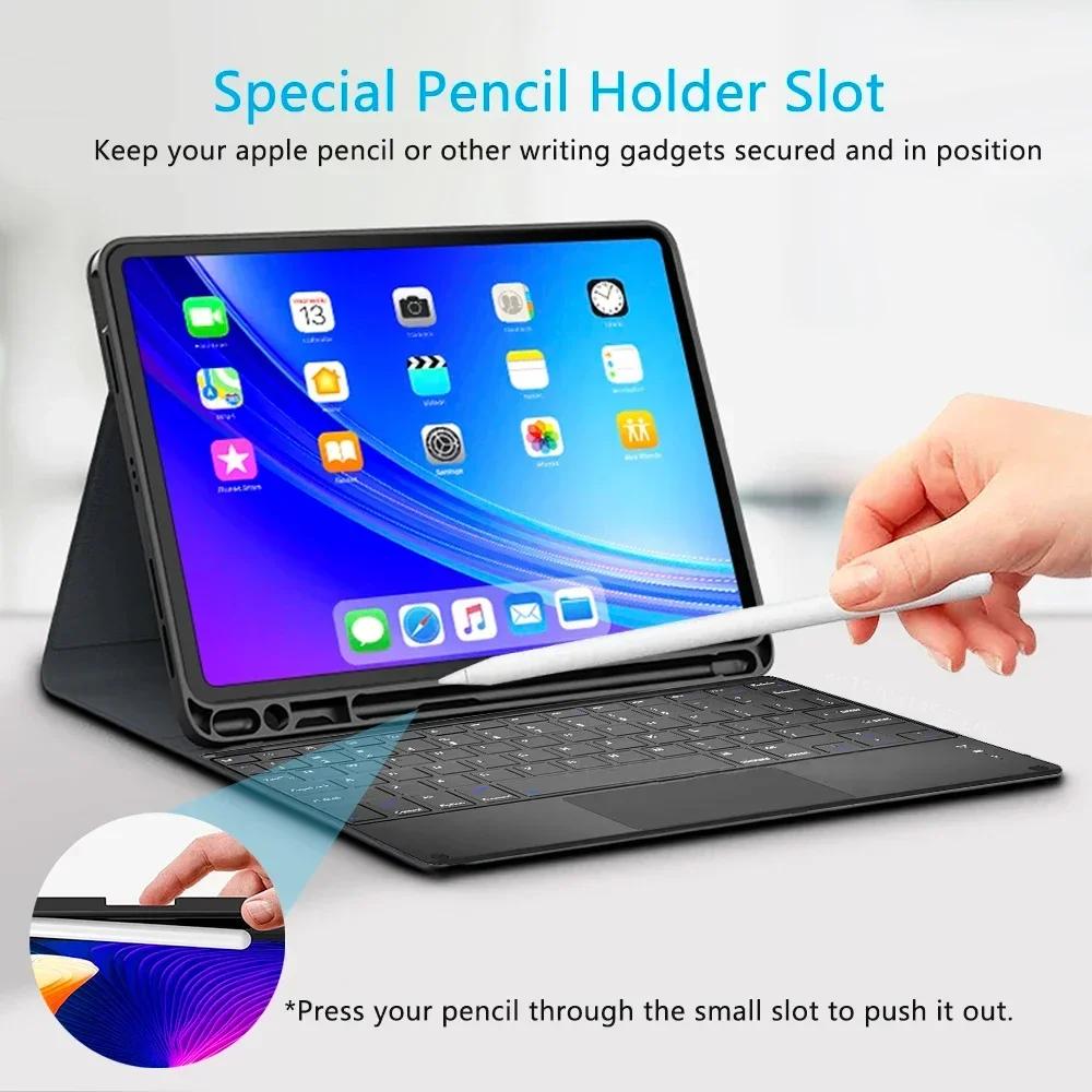 Covers with Bluetooth Keyboard Case for iPad Pro 11 Inch iPad 9th 10th Generation 10.9 Air 5 4 10.2 Mini 6 Mini 7 Funda