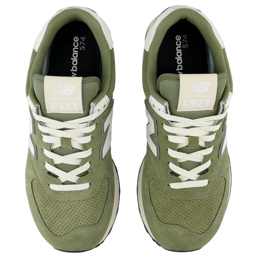 New Balance Nb 574 Comfortable Versatile Durable Breathable Low Top Casual Running Shoes Unisex sneaker Green Beige U574GCE