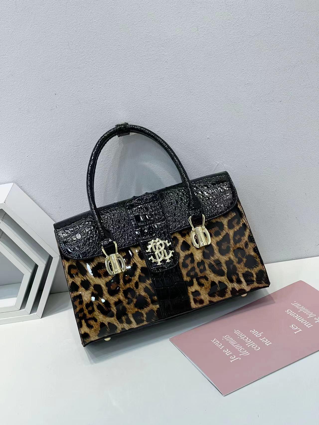 

Элегантная сумка-тоут с тиснением под крокодила - Универсальная сумка кроссбоди на плечо для стильных мам цветной печати леопарда