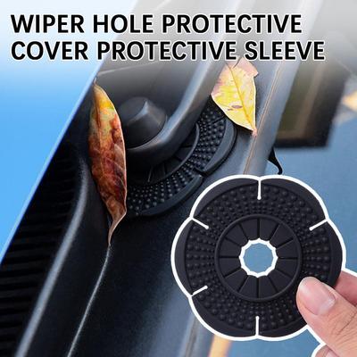Car Windshield Wiper Hole Protective Cover Wiper Dustproof Bottom Leaves Protection Sleeve Cover Debris Prevention L2Y0
