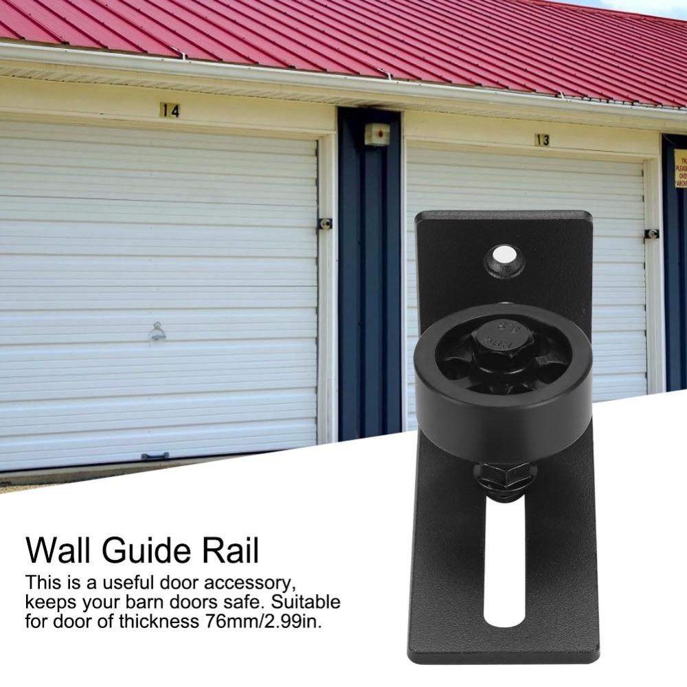 Carbon Steel Guide Rail Black Sliding Door Guide Durable Barn Door Guide Rail Bedroom