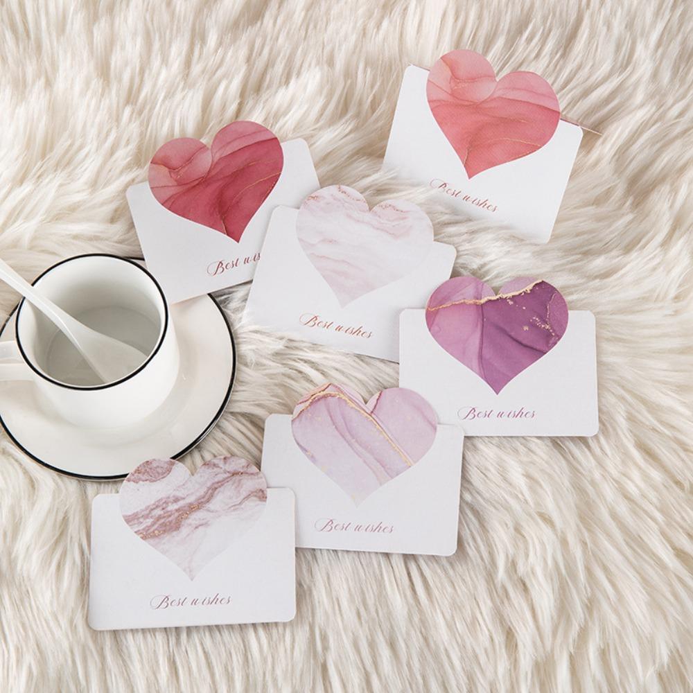 10Pcs Beautiful DIY Decoration Message Card Universal Valentine's Day Love Greeting Card Card Mother's Day