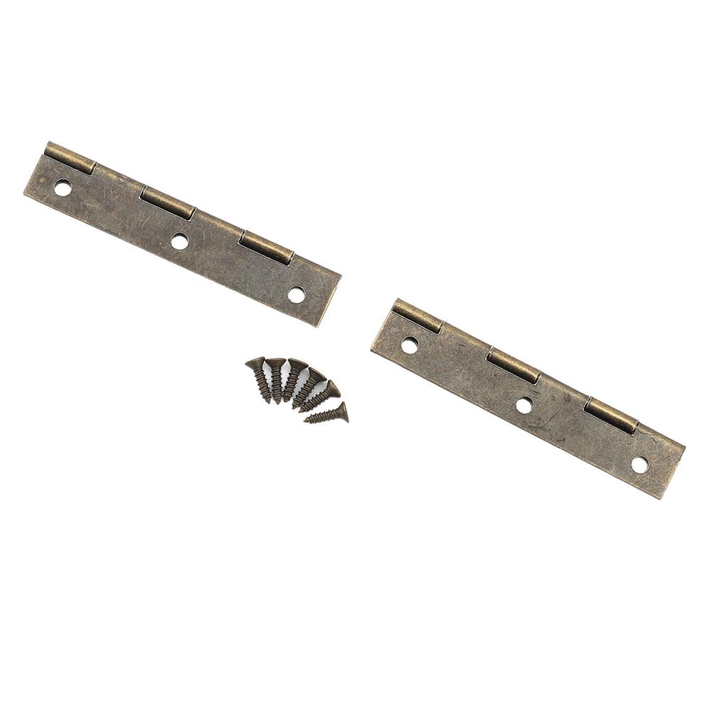 50 Pcs Door Hinge 58x19mm Vintage Hvy Duty Iron Folding Butt Hinge for Sewing NaMachine Table Cabinet