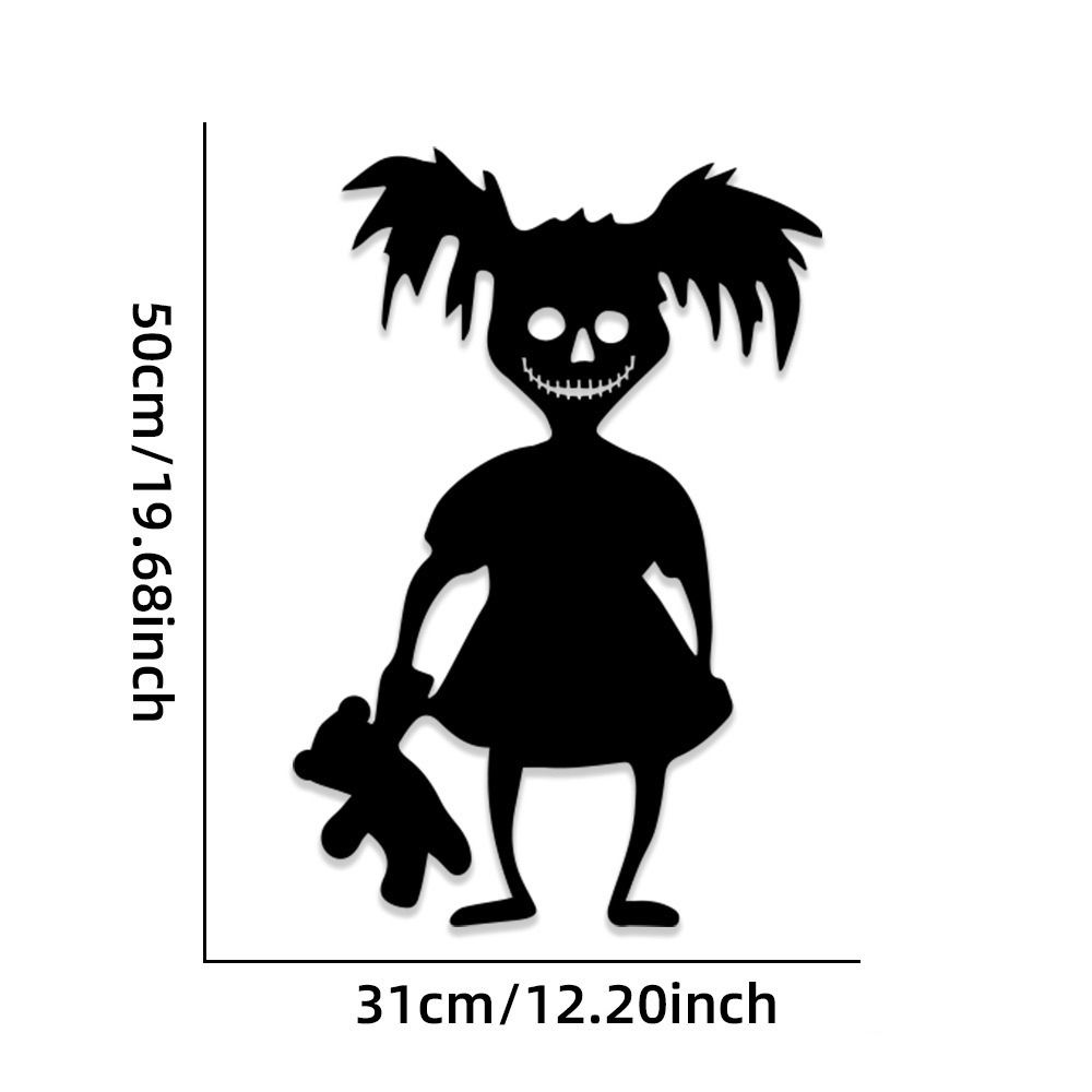 Demons Halloween Skull Felt Stickers Skull Pumpkin Halloween Wallpaper Decal  Home Decoration
