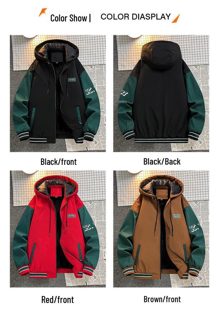 Men's Plus Size Trendy Loose Baseball Jacket - Spring/Autumn Hong Kong Style, Scruffy Cool Casual Outerwear for Couples