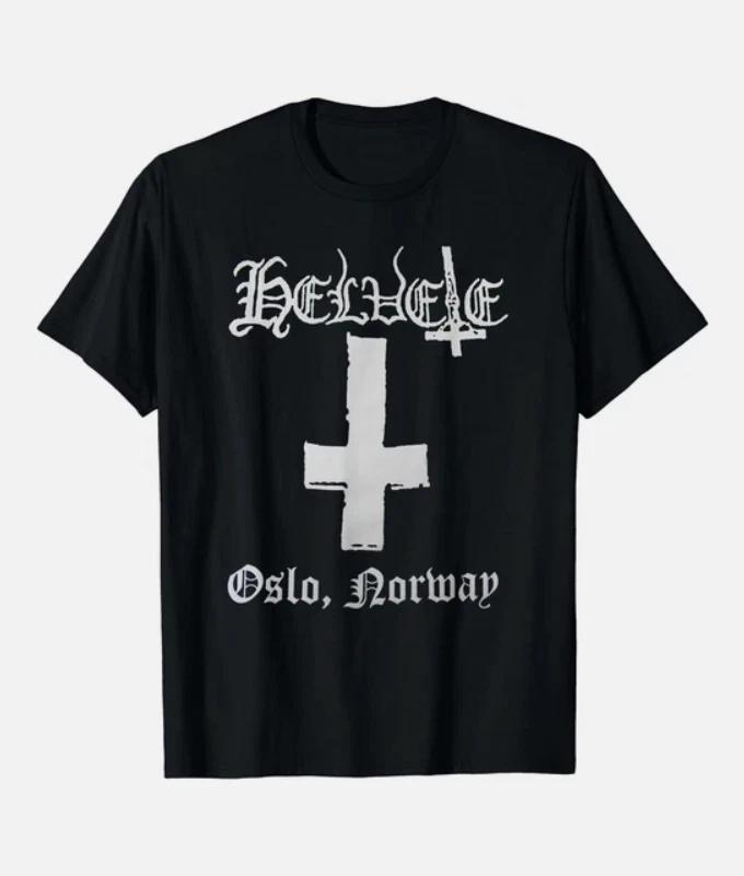 Helvete Norwegian Black Metal Mayhem Darkthrone Bathory T-Shirt Size S-5XL M