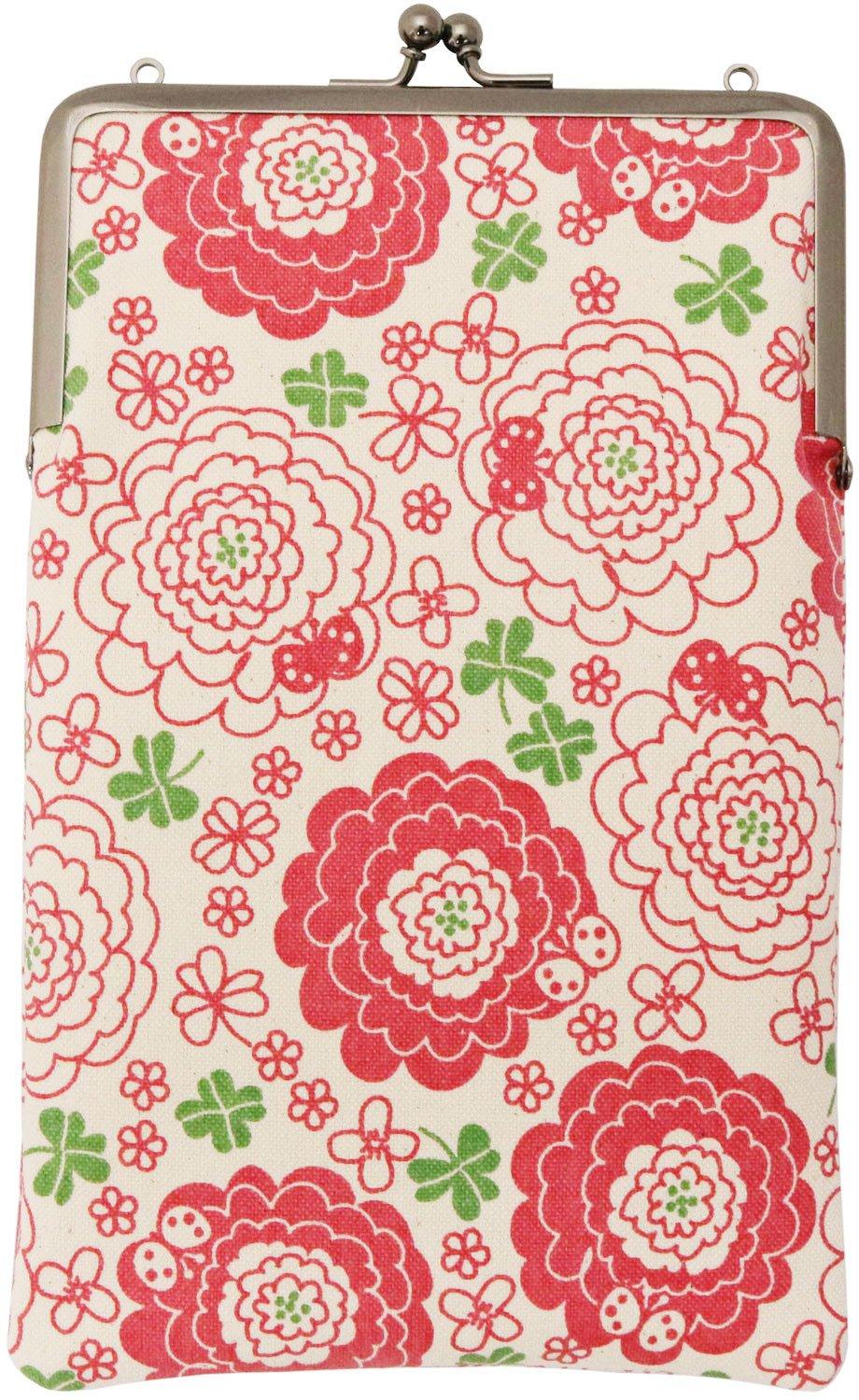 

Kyosuke Сделано в Японии Tekteco Холщовый тонкий чехол-застежка для Гошуинчо (Книга для храмовых печатей) Хана Коттон, Прибл.. 23,5 x 14,5 см