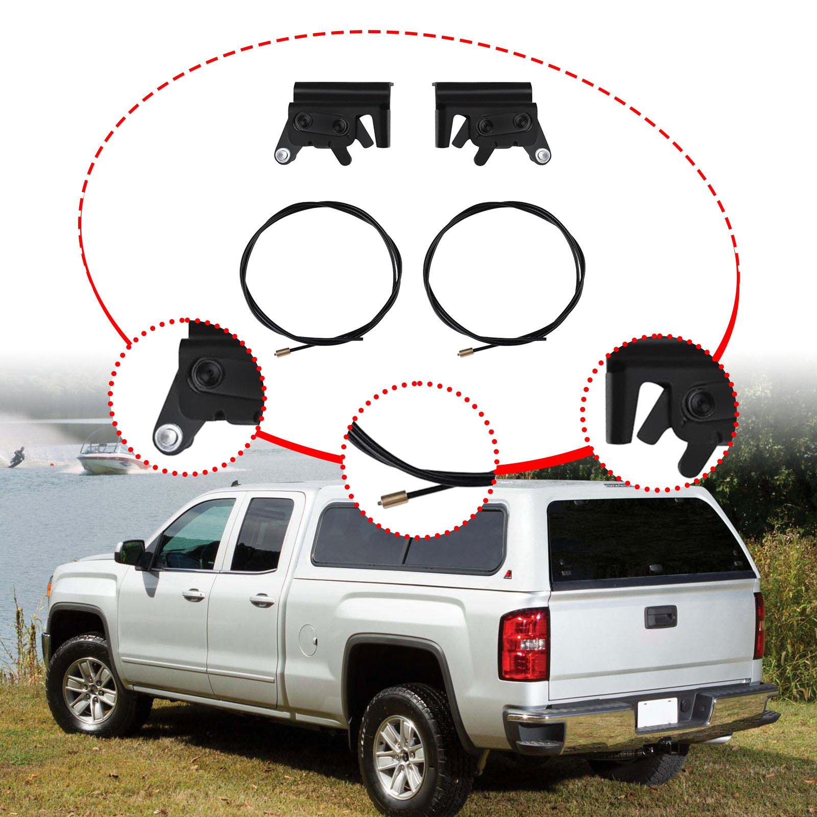 

2 Pair Truck Cap Rotary latch and Cables, 36 Long Cable 83515 83514 92579 Driver