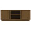 Vidaxl TV Stand, Honey Brown, 110X35X40.5Cm, Solid Pine Wood