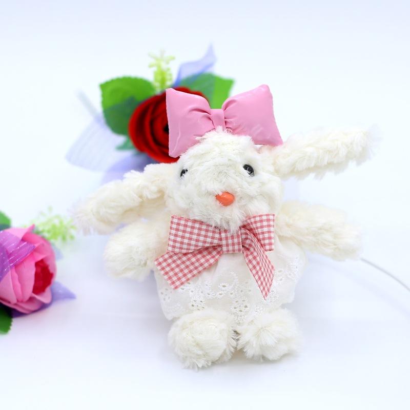 Looping Ears Rabbit Plush Toy Dolls School Bag Hanging Decoration Keychain Rabbit Plush Hanging