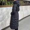 Plus Size L-7XL Fashion Woman Winter Coats With Belt Long Parkas Hooded Loose Thick Female Jackets