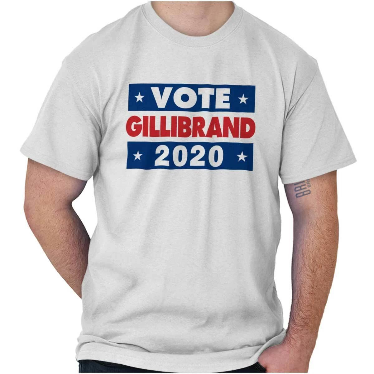 Vote Gillibrand President United States Elect Womens or Mens Crewneck 100% Cotton T-shirt Mens Tees Top Te XL
