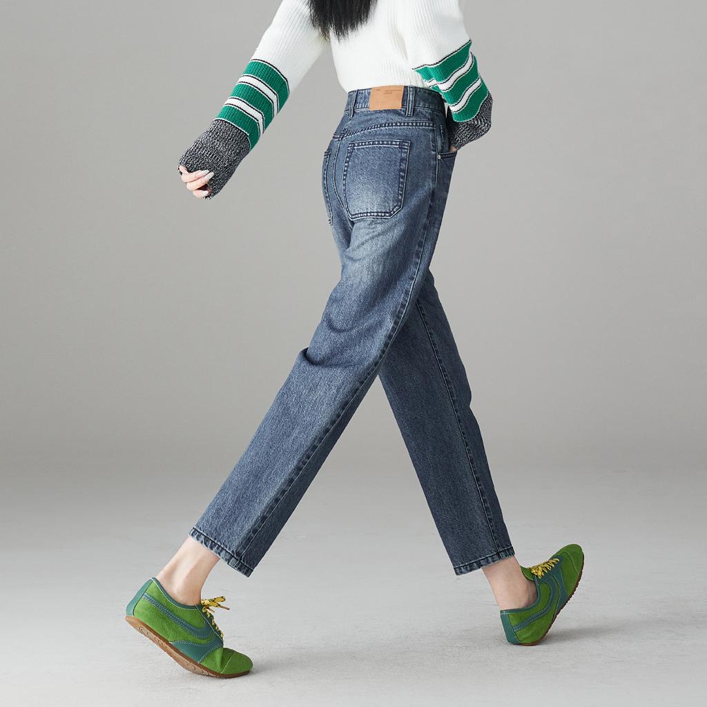High Waist Slimming Harun Jeans Women 2026 Spring and Autumn Fashion Versatile Loose Sickle Pants