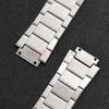 Solid Stainless Steel Watch Band Silver Strap 27mm Business Bracelet for Men Women Compatible for HUBLOT Belt Watch Accessories