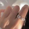 LATS Designer Gold Silver Colour Water Drop Ring Woman Europe America Jewelry Trendy Accessories Gift