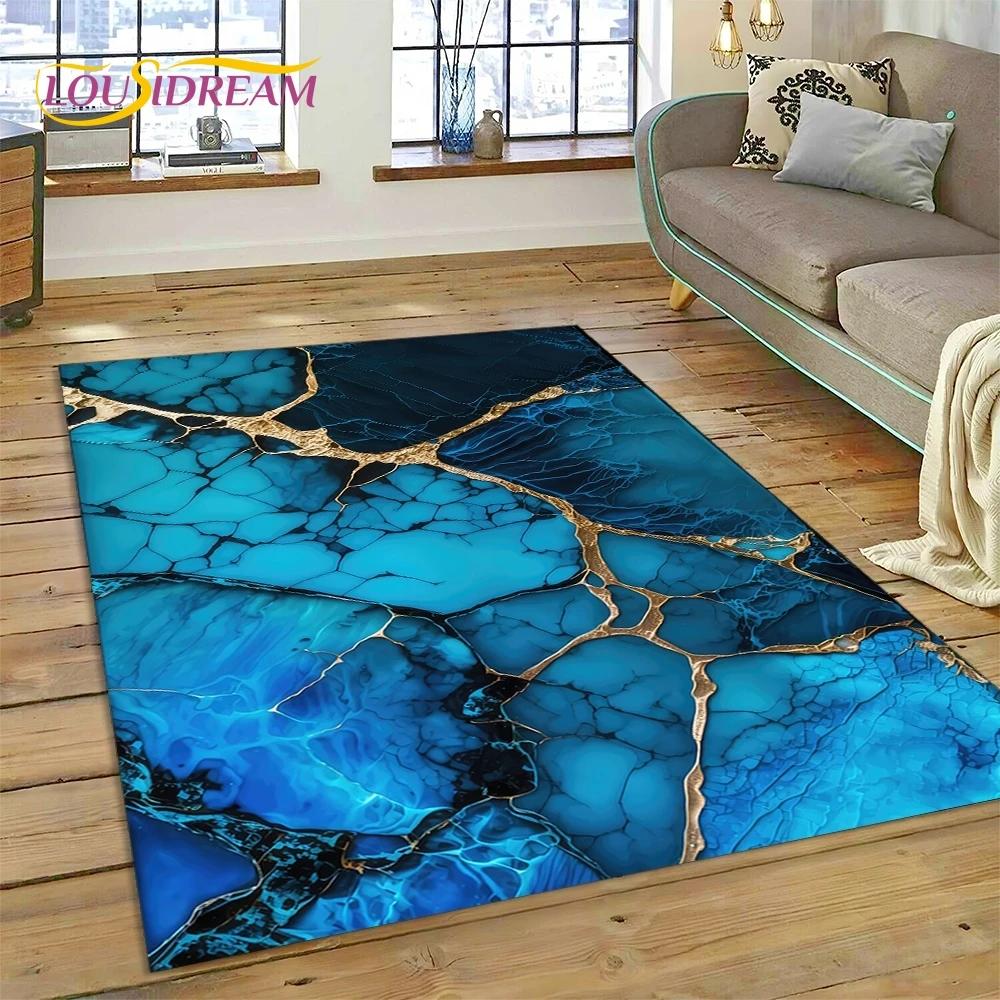 Luxurious Green Gold Colour Marble Dream Carpet Rug for Bedroom Living Room Sofa Decoration,Children Game Large Decor Floor Mat