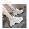 Black Internet Celebrity Thick Soled Fashionable Student Sports Shoes Casual Women's Shoes Spring