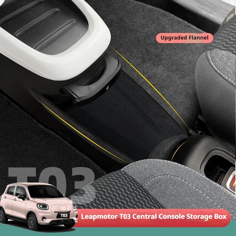 Adatto per Leapmotor T03 2024 Auto Speciale Console Centrale Tunnel Centrale Scatola Portaoggetti Organizer Riordino Interni