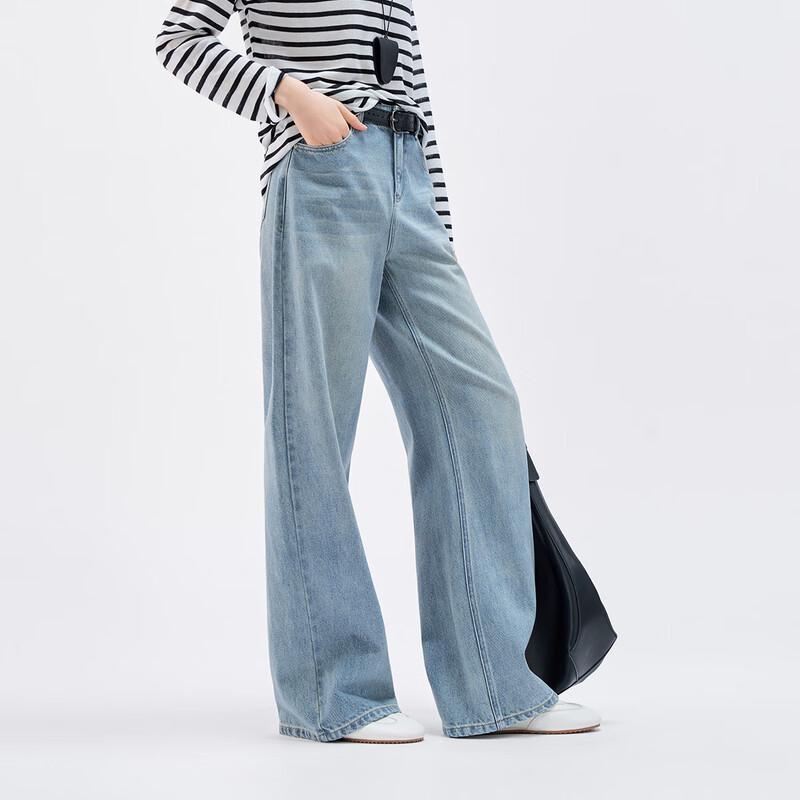 Yalida Women's Extended Wide-Leg Denim Jeans